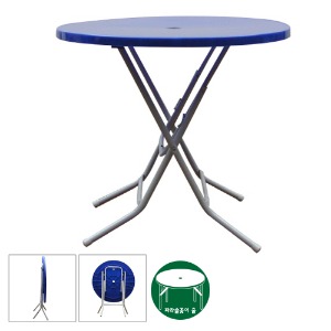 원형탁자/테이블/다용도테이블/탁자/파라솔꽂이가능/접이가능/흰색/적색/청색/녹색/국내산