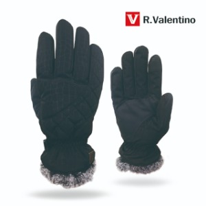 KCC-1789 골프장갑(Gloves)/누빔방수 겨울 방한장갑(양손)/검정색/겨울장갑
