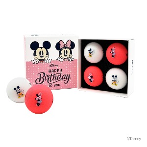 VIVID 디즈니 미키미니 생일팩 디즈니 생일 패키지 4구 / 3PC / 4구 / 핑크, 화이트