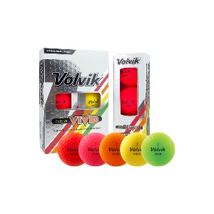 볼빅 뉴 비비드 포커스 라인 골프공 컬러혼합 / 3PC / 6구 / 그린+오렌지, 그린+레드, 그린+옐로우, 오렌지+핑크, 오렌지+옐로우, 레드+옐로우